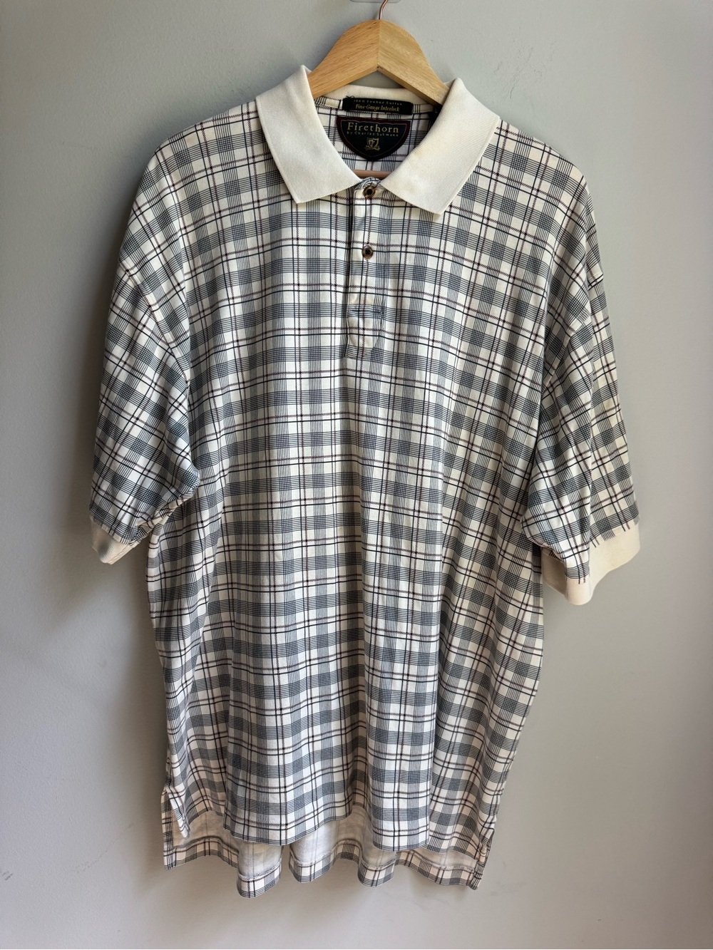 Firethorn EUC Men’s Plaid Polo Classy Grandpa Golf Preppy Vintage Look